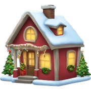Christmas house sticker
