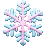 pastel pink snowflake  sticker