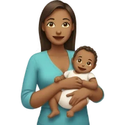 mother with baby sticker