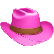 pink cowboy hat sticker