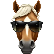 Horse wearing sunglasses  sticker
