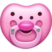 Pink pacifier sticker