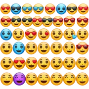 Emojis convinado muy cool sticker