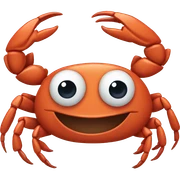 Crab dancing sticker