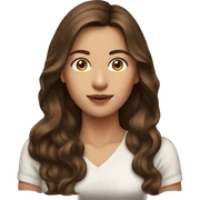brown hair portrait women  sticker