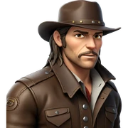 cowboy style with leather jacket sticker