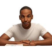 dark-skinned male in white shirt sticker