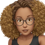 brown haired girl with glasses sticker
