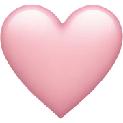 light pink heart  sticker