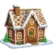 Gingerbread house sticker