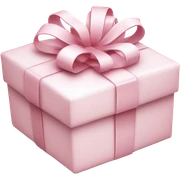 Light pink Christmas gifts under a white Christmas tree  sticker