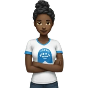 Black girl with Spelman shirt sticker