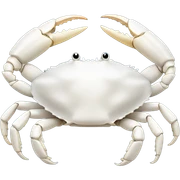 White crab  sticker