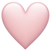 Light pink heart sticker