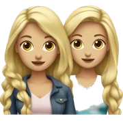 blonde and brunette girlfriends sticker