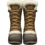 Realistic mukluk boot sticker