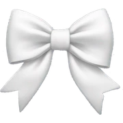 White bow sticker