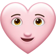 Light pink heart sticker