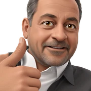 mature man in collared shirt sticker