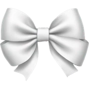 White Bow sticker