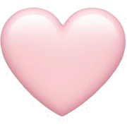 light pink heart  sticker