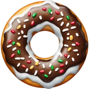 christmas donut sticker