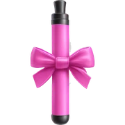 pink vape with a pink bow  sticker