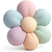 fluffy, soft and plush, pastel colors sticker