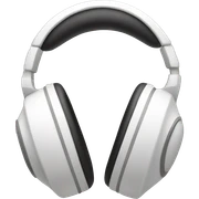 white headphones sticker