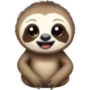 Baby sloth sticker