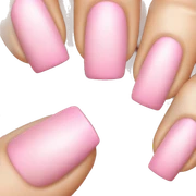 Pink french nails sticker