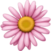 pink daisy sticker