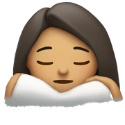mujer durmiendo sticker