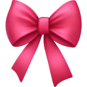 Red and pink bow  sticker