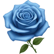 A beautiful blue rose sticker