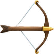 Bow and arrow sticker