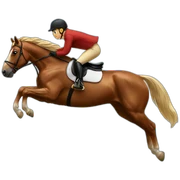 Jumping horse sticker