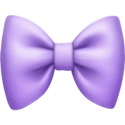 light purple bow sticker