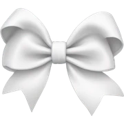 white bow sticker