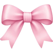 light pink ribbon bow sticker