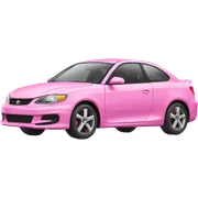 Pink car sticker