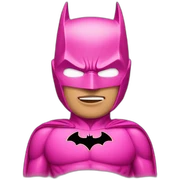 Pink batman sticker