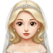 Girl in weding dress sticker
