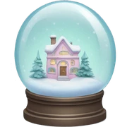Pastel snowglobe sticker