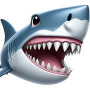 Shark with grills sticker
