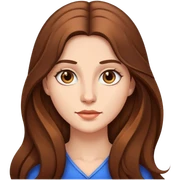 Woman with long brown hair sticker