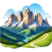 Italian Dolomites sticker