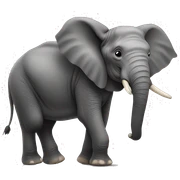 elefant with big butt sticker