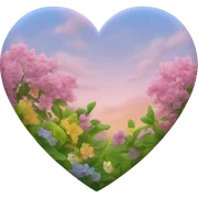 Heart of the spring colors  sticker