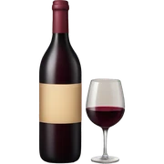 bottle of wine sticker